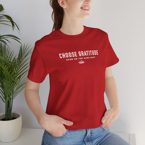 Choose Gratitude T-Shirt — Minimal Inspirational Tee