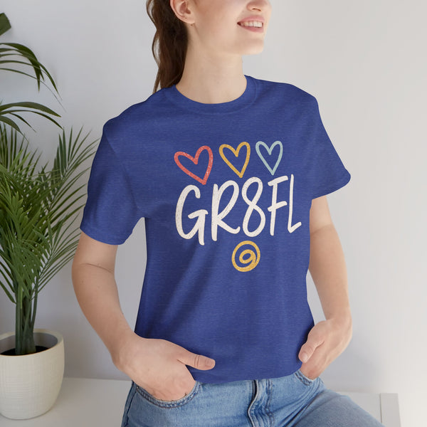 GR8FL Hearts Unisex Jersey Short Sleeve Tee