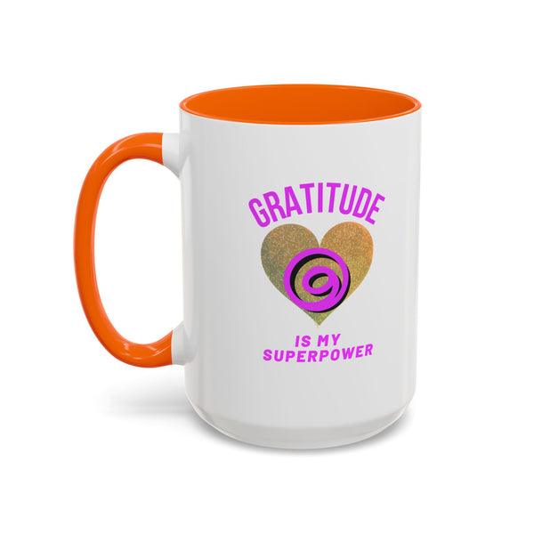 Gratitude Is My Superpower Coffee Mug
