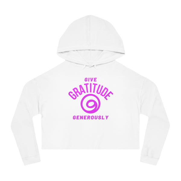 Give Gratitude Generously Women’s Cropped Sweatshirt