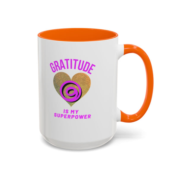 Gratitude Is My Superpower Coffee Mug