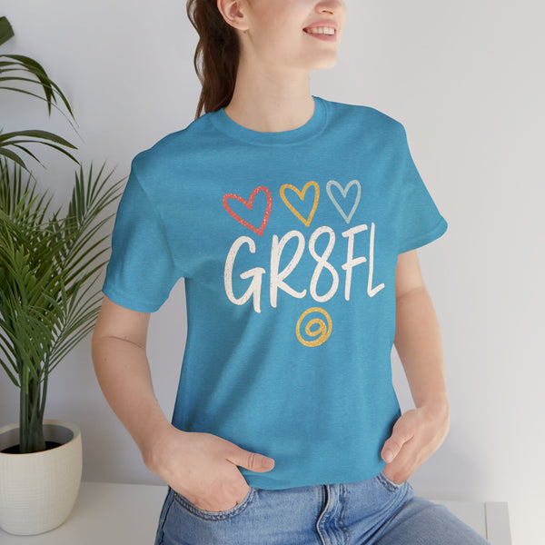 GR8FL Hearts Unisex Jersey Short Sleeve Tee