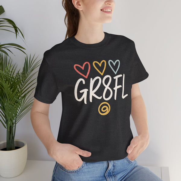 GR8FL Hearts Unisex Jersey Short Sleeve Tee