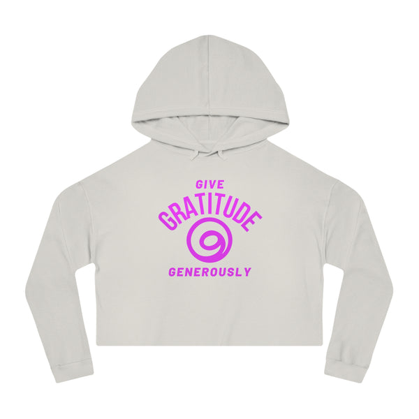 Give Gratitude Generously Women’s Cropped Sweatshirt