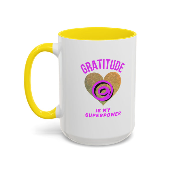 Gratitude Is My Superpower Coffee Mug