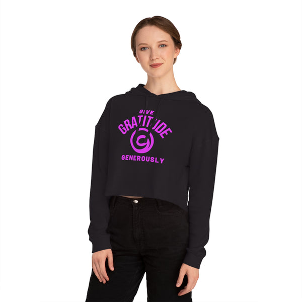 Give Gratitude Generously Women’s Cropped Sweatshirt