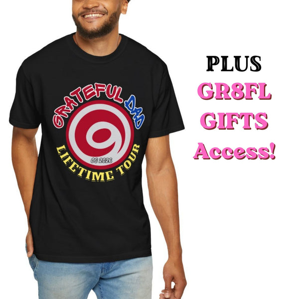 Grateful Dad Lifetime Tour T-Shirt with GR8FL GIFTS Access
