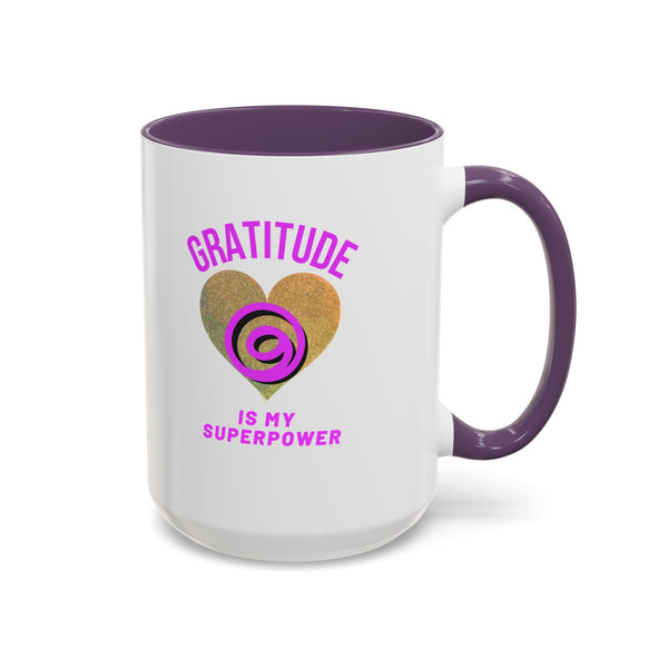 Gratitude Is My Superpower Coffee Mug