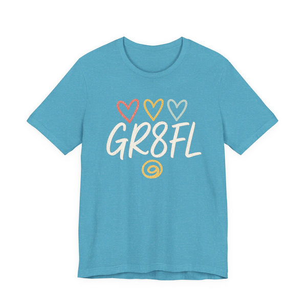 GR8FL Hearts Unisex Jersey Short Sleeve Tee