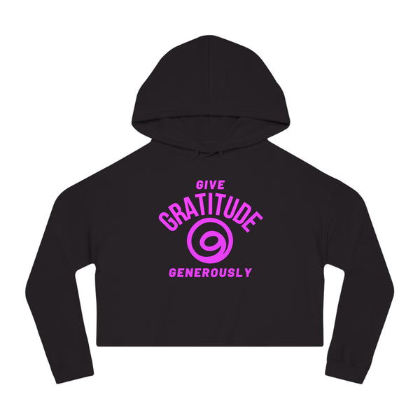 Give Gratitude Generously Women’s Cropped Sweatshirt