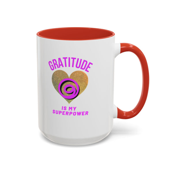 Gratitude Is My Superpower Coffee Mug
