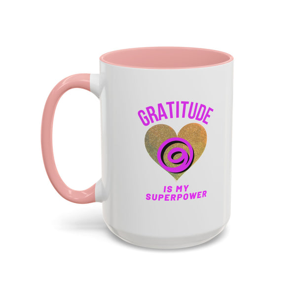 Gratitude Is My Superpower Coffee Mug