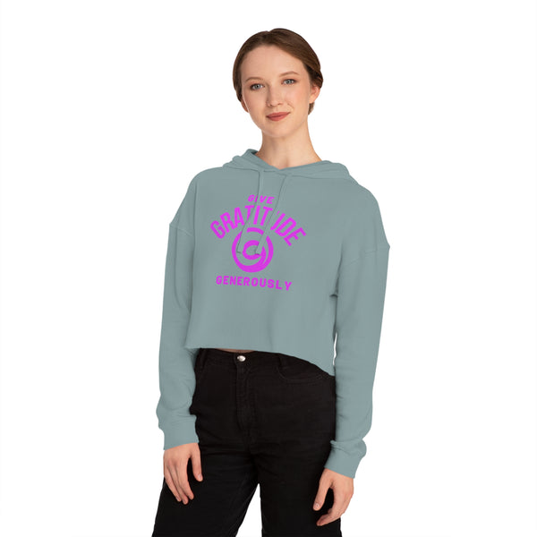 Give Gratitude Generously Women’s Cropped Sweatshirt