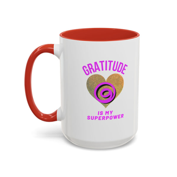 Gratitude Is My Superpower Coffee Mug