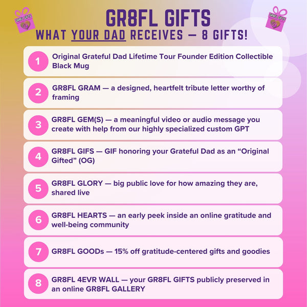 Grateful Dad Lifetime Tour Mug Plus GR8FL GIFTS Access