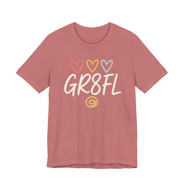 GR8FL Hearts Unisex Jersey Short Sleeve Tee