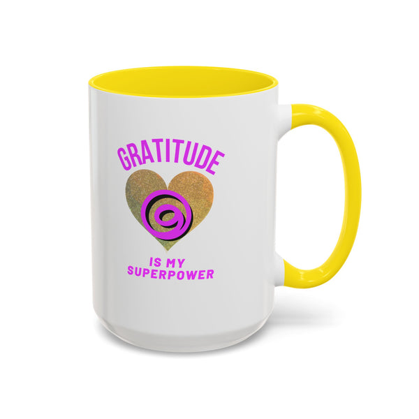 Gratitude Is My Superpower Coffee Mug