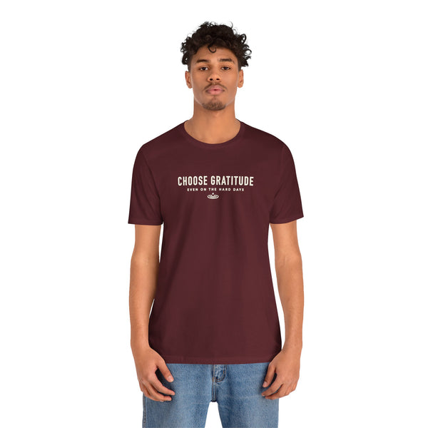 Choose Gratitude T-Shirt — Minimal Inspirational Tee