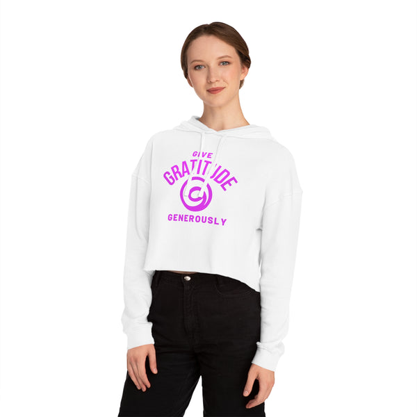 Give Gratitude Generously Women’s Cropped Sweatshirt