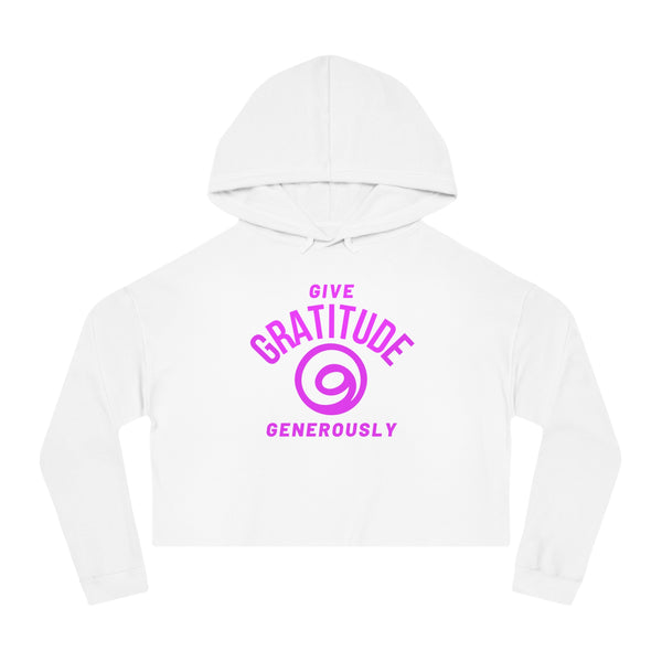 Give Gratitude Generously Women’s Cropped Sweatshirt