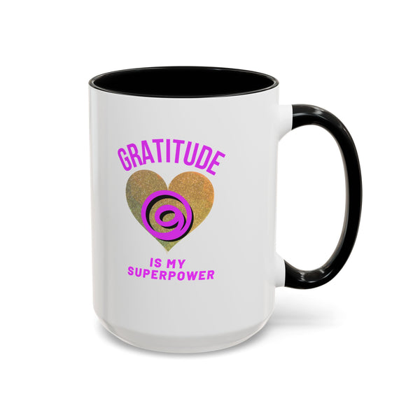 Gratitude Is My Superpower Coffee Mug