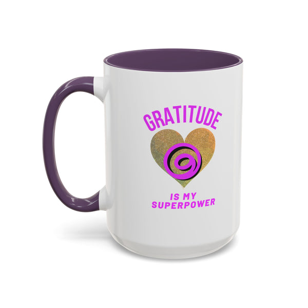 Gratitude Is My Superpower Coffee Mug