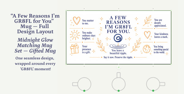 Midnight Glow Gratitude Mug Set + GR8FL GIFTS™ Access