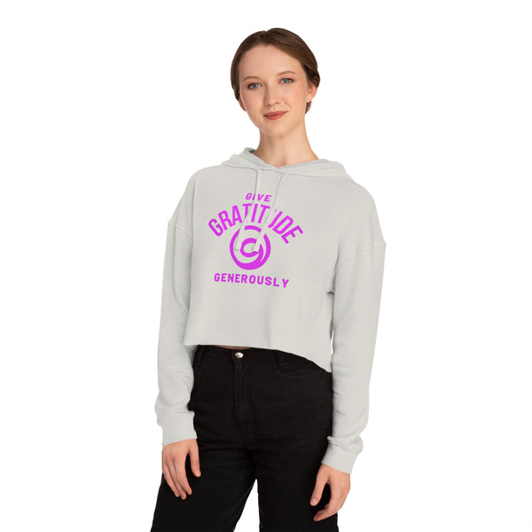 Give Gratitude Generously Women’s Cropped Sweatshirt
