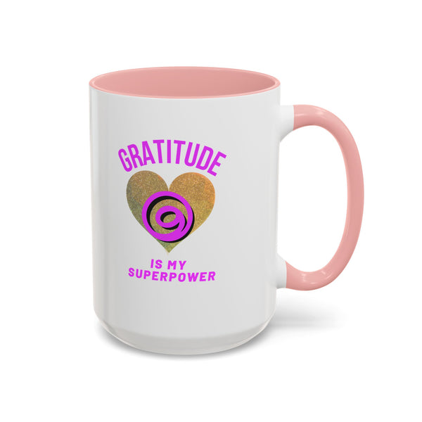Gratitude Is My Superpower Coffee Mug