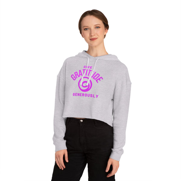 Give Gratitude Generously Women’s Cropped Sweatshirt